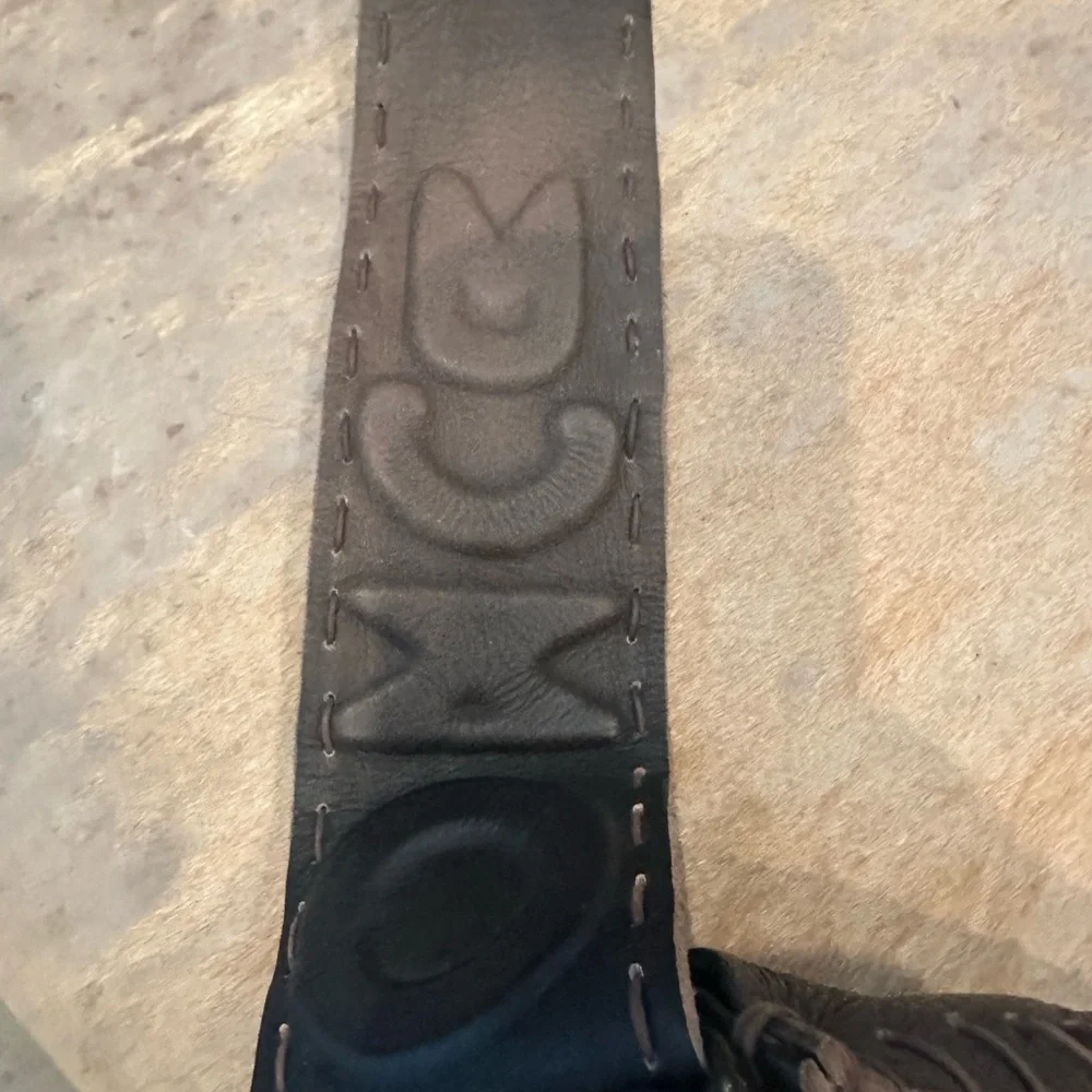 Brown Leather unisex cross body bag by Muxo - Picture 7 of 12